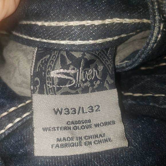 Size 33 x 32 Women's Silver Jeans Berkley Flap - Picture 6 of 8